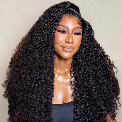 3 In 1 Half Wig | Kinky Curly Glueless Wear Go Half Wig Invisible Hairline Protective Style