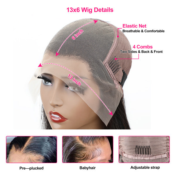 Water Wave Wigs HD Lace Front Wigs Wet And Wavy Brazilian Human Virgin Hair Preplucked Natural Hairline