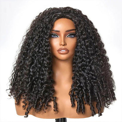 3 In 1 Half Wig | Glueless Invisible Water Wave Wear Go Half Wig Flip Over Human Hair Wig