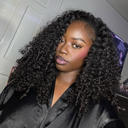 Burmese Curly Invisi-Drawstring Pre-Cut Lace 360 Glueless Wig With Bleached Knots Snug Fit Wear Go Wig