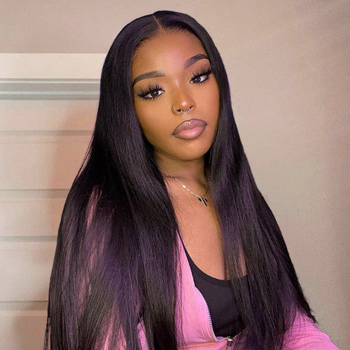 Silky Straight Easy Wear Go Glueless Wigs Pre Cut 7x5 HD Lace Closure Wigs Beginner Friendly
