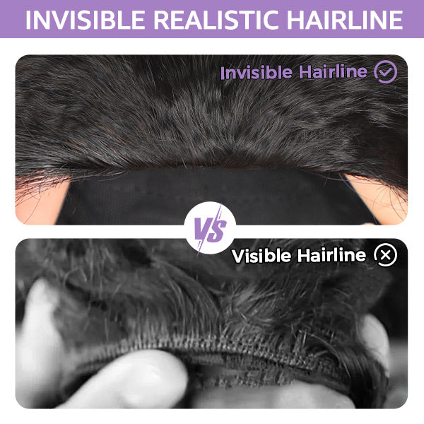 3 In 1 Half Wig | Burmese Curly Glueless Wear Go Half Wig With Elastic Drawstring Seamless Flip Over Wig