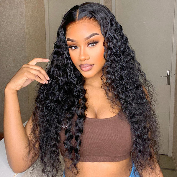 Water Wave Wear Go Wigs 7x5 HD Lace Real Glueless Lace Closure Wigs