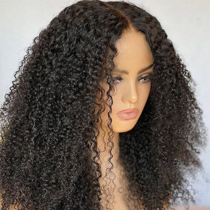 Afro Curly Hair Wear Go Glueless Wigs 7x5 Pre Cut HD Lace No Glue Needed