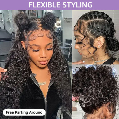 Loose Wave Bleached Knots Invisi-Drawstring 360 Lace Glueless Wig With Pre-plucked Natural Hairline
