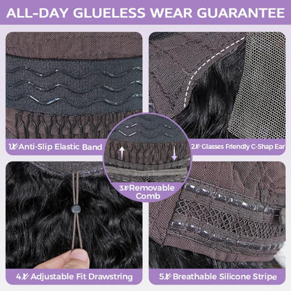 Body Wave Pre Bleached Knots Snug Fit Drawstring 13x4 13x6 HD Lace Front Wear Go Glueless Wig