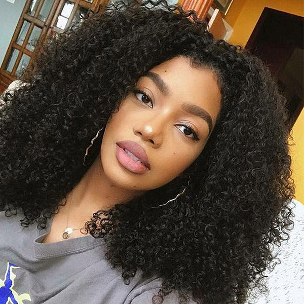 Afro Curly Hair Wear Go Glueless Wigs 7x5 Pre Cut HD Lace No Glue Needed