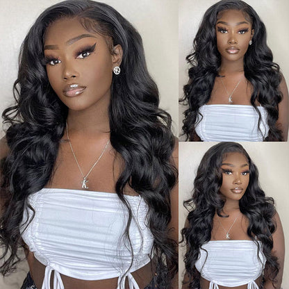 Loose Wave Bleached Knots Invisi-Drawstring 360 Lace Glueless Wig With Pre-plucked Natural Hairline
