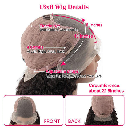 Made of 100% Unprocessed Brazilian Human Virgin Hair Straight Wig 13x4 13x6 Virgin Human Hair Lace Front Wigs Preplucked HD Wigs