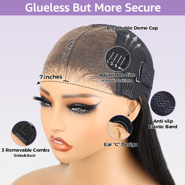 Pre-cut Lace Wig Body Wave Hair 99J Burgundy Color Wear Go Glueless Wig 7x5 Lace Wig Preplucked with Natural Hairline