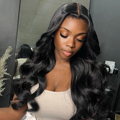 Body Wave Wear Go Wig Pre-cut 7x5 HD Lace Bleached Mini Knots Glueless Wig