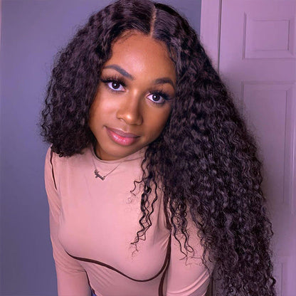 Deep Wave Wear Go Glueless Wigs 7x5 HD Lace Pre Cut Lace Closure Wigs